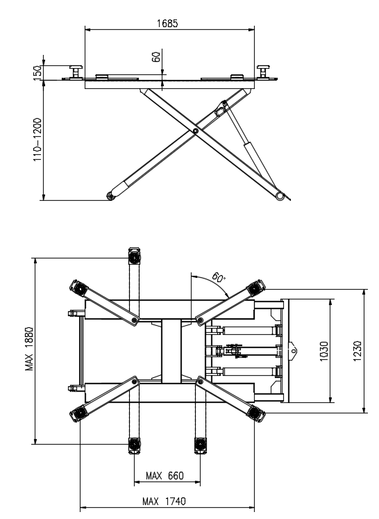 Подъемник для шиномонтажа, ES-27