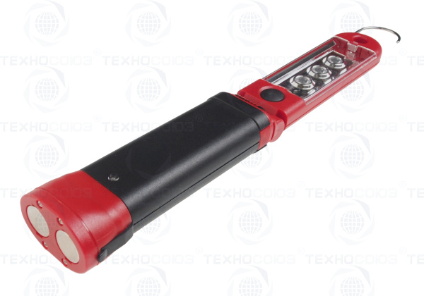 JTC-5225B Лампа переносная аккумуляторная с изменяемым углом наклона 45град.,3 светодиода,3Вт